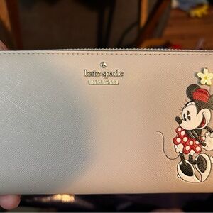 Kate Spade Cream Clutch with Cartoon Design